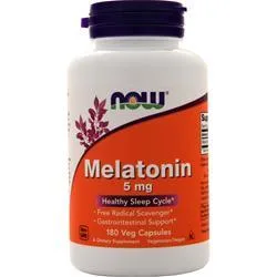 Now Melatonin (5mg) 180 vcaps